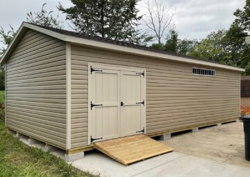 16x32 gable shed for your backyard