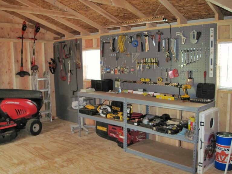 shed ideas workbench
