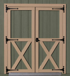 quality sheds standard wood doors