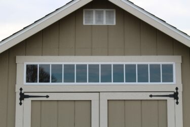 storage shed options 6 foot transom window