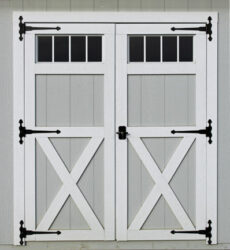 storage shed options transom doors