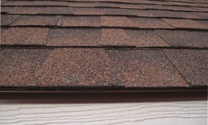 shingle roof with drip edge