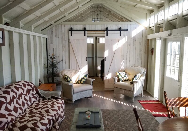 hangout shed backyard cabin sheds customer story 4