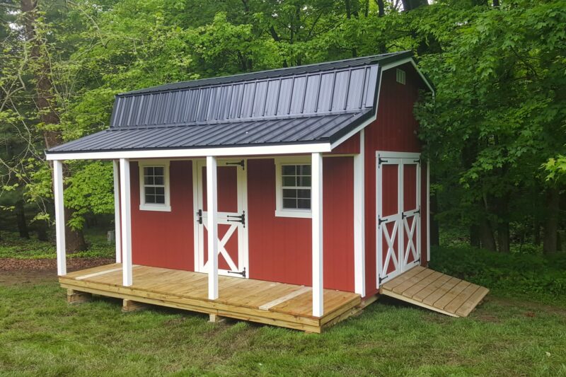 prefab sheds with porches for sale near me