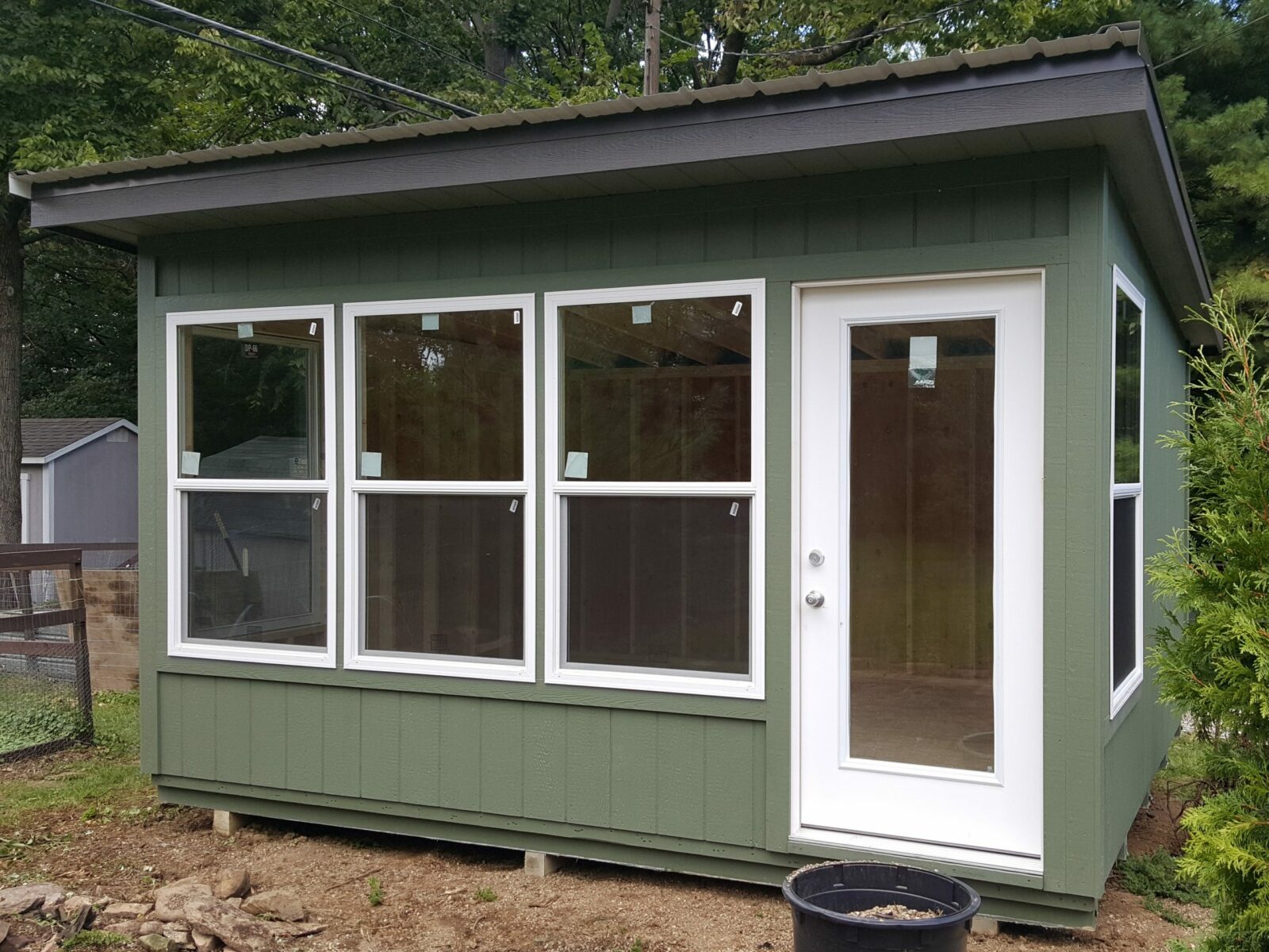 sunlit modern studio shed for sale in central ohio