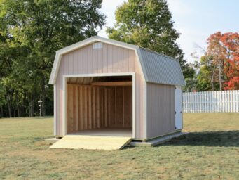 nice garage shed for sale in central ohio with garage door