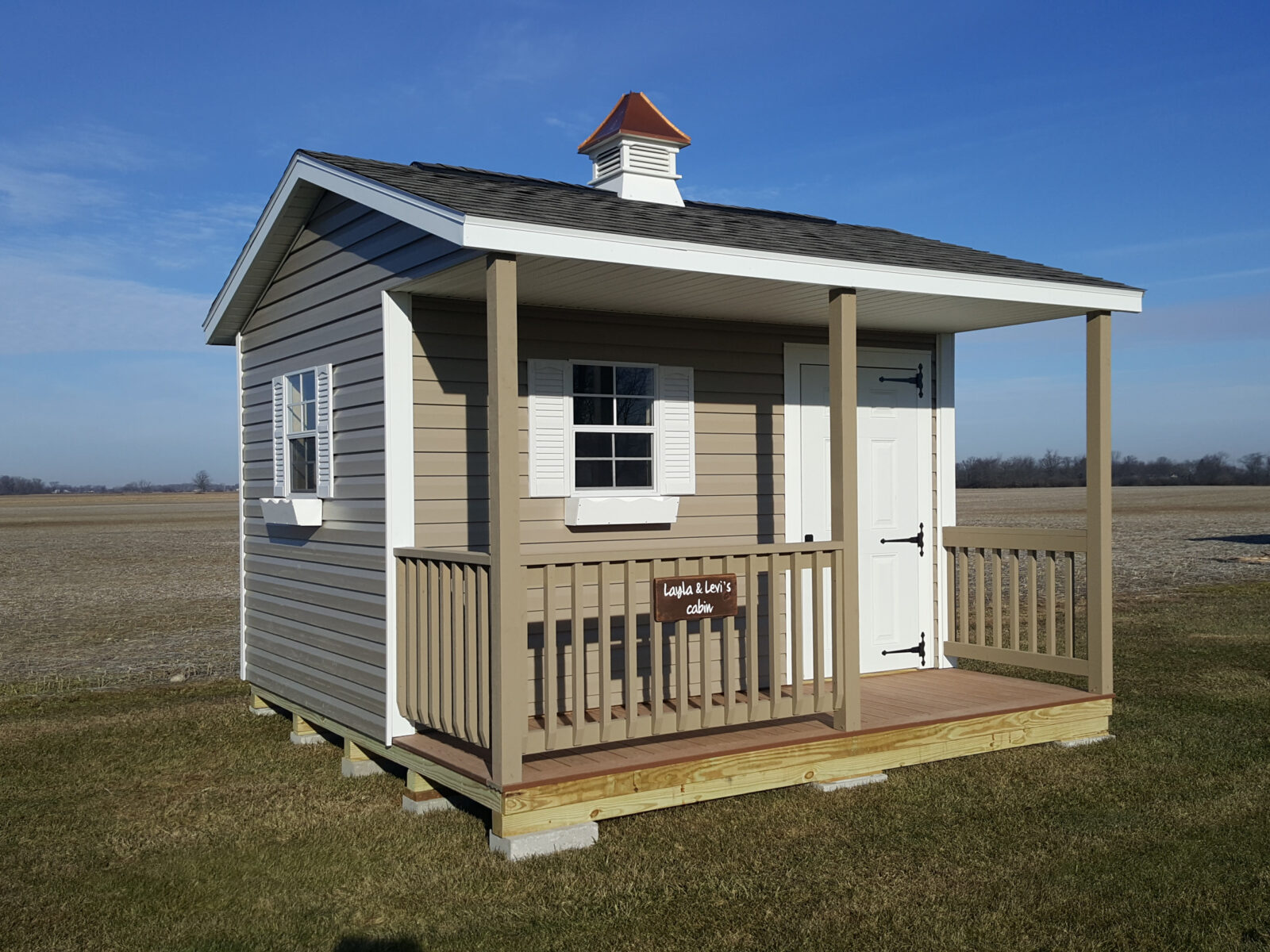 vynil siding backyard cabin for sale in springfield ohio