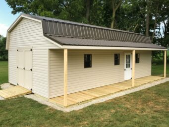 buy prefab sheds with porches near madison county ohio
