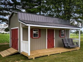 local prefab sheds with porches rent to own near springfield ohio